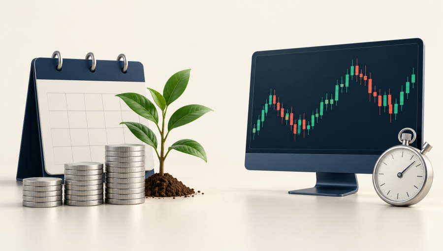 Investing and trading side by side